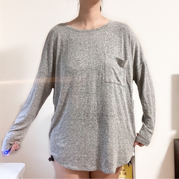 Old Navy Gray Long Sleeve Shirt - Picture 3 of 5